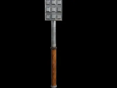 Hammer Weapon PBR 3D model