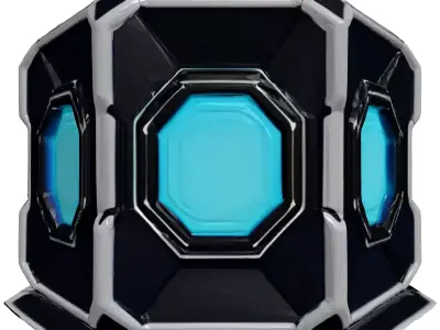 SciFi Energy Core Cube 3D model purchase