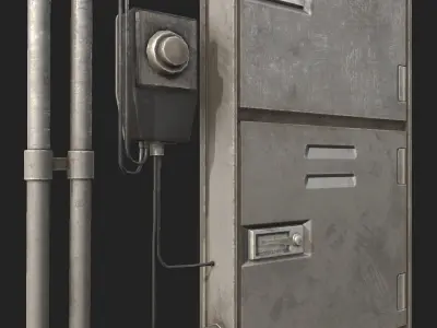 Fuseboxes 01 PBR Low-poly 3D model