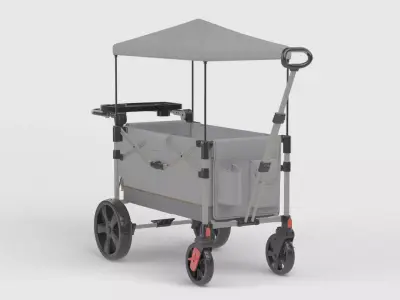Baby stroller 3D model 3D model 22