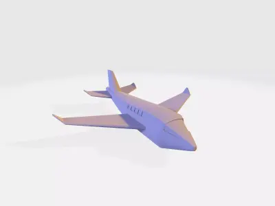 Airplane  Low-poly 3D model