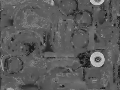 Halloween Graffiti Respirator 3D Model Spooky Street Gear Low-poly 3D model