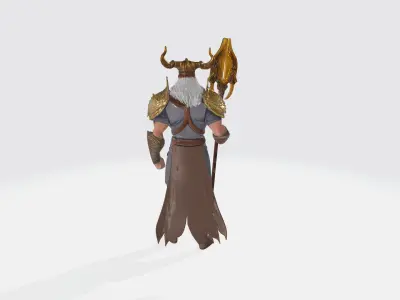 Odin High Poly Germanic Mythology 3D model