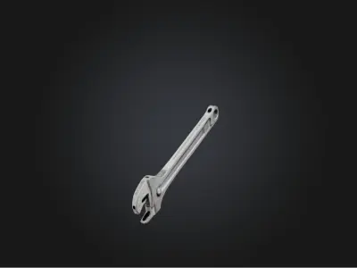 Wrench Low-poly 3D model shop