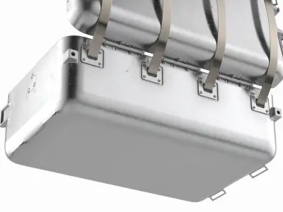  Empty Space Transport Box with Raised Lid 