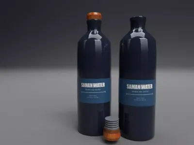 High-Resolution Water Bottle 3D model