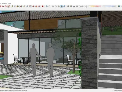 Sketchup Recreational Tourism building C2 3D model