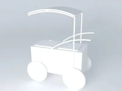 Hawker cart 3D model purchase
