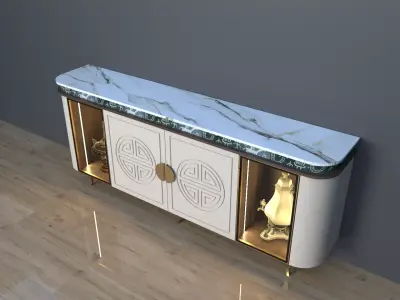 Antique cabinet 3D model buy