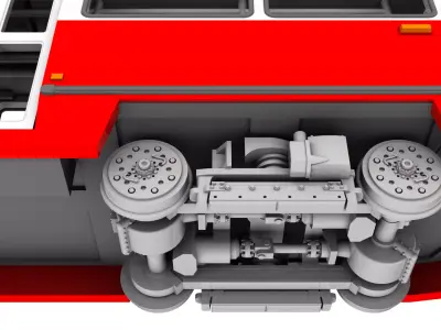 Konstal N 105 Tram 3D Model 3D print model