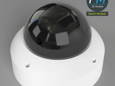 Dome surveillance camera 3D model