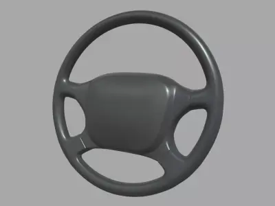 Steering Wheel Car 03 Low-poly 3D model