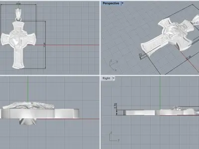 cross  Jesus   3D print model