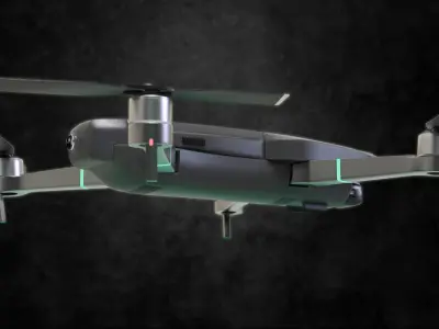 Drone 3d model - mavic 2 Low-poly 3D model