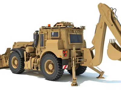 Military Excavator 3D model