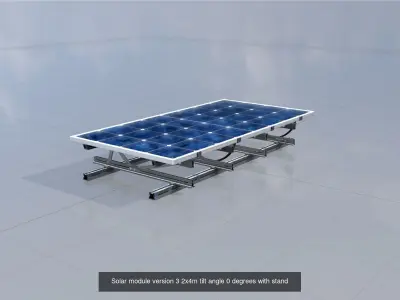 Solar module version 3 2x2m and 2x4m all-in-one package