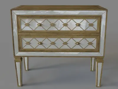 Bedroom Sanctuary Bachelors Chest 3D model