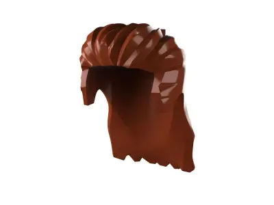 Custom3Dprint Minifigure Accessory - Minifigure Hair S2 - 055 3D print model