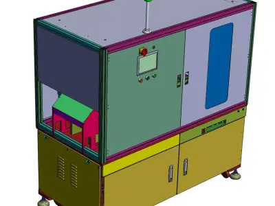 Bottom shell assembly equipment 3D model
