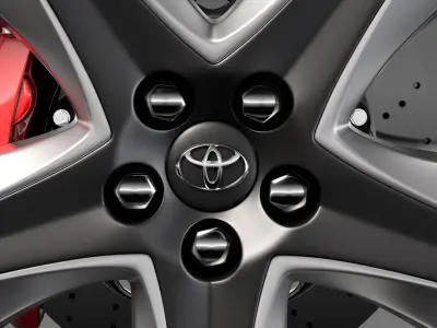Toyota Prius 2017 wheel 3D model
