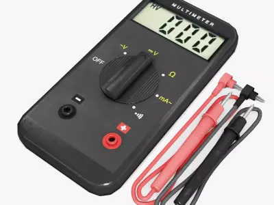 easy multimeter Low-poly 3D model