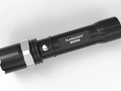 Tactical Flashlight  3D model