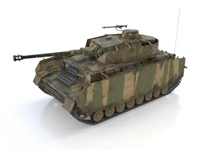 PzKpfw IV - Panzer 4 - Ausf H - 531 3D model