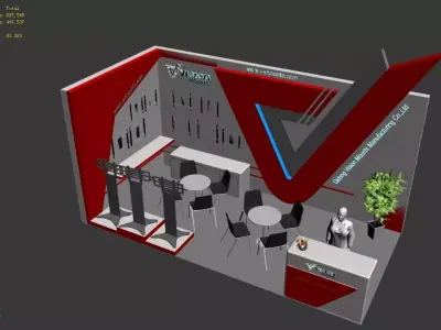 Exhibition - Area -3X6-3DMAX2009-8 3D model