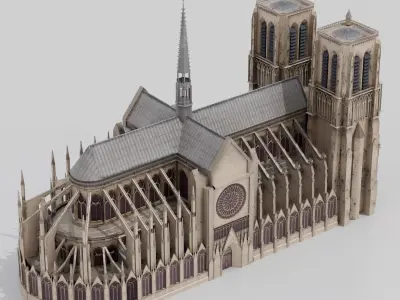 Notre Dame de Paris 3D model