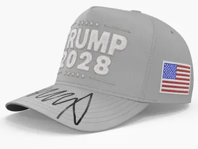 Trump 2028 Campaign Cap 3D model