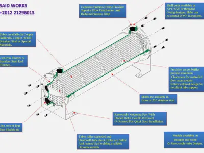 Heat Exchanger  Free 3D model