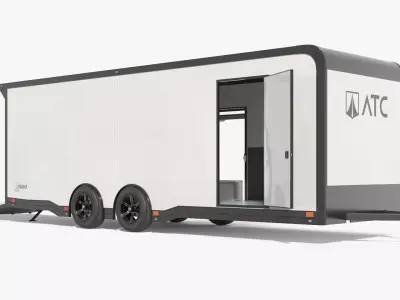ATC Enclosed Car Hauler Trailer Simplified 3D model