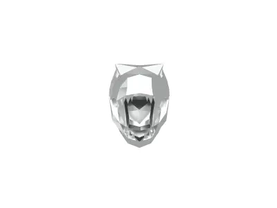 Tyrannosaurus Rex Head v1 004 Low-poly 3D model