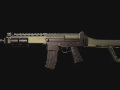 Brazillian - IA2 Rifle Free low-poly 3D model
