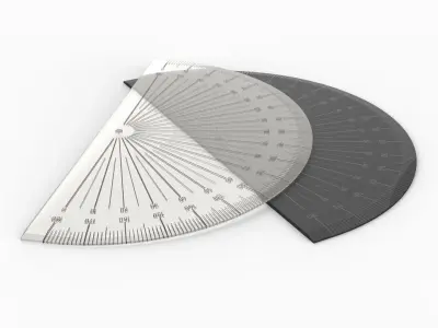 Protractor 3D model