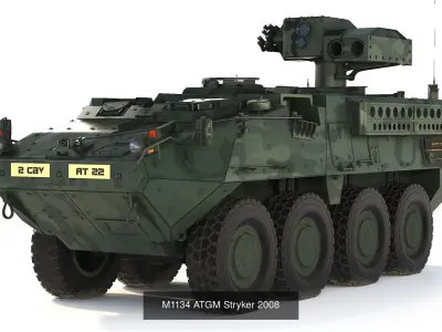Combat Stryker collection 3D Model Pack
