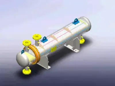 HEAT EXCHANGER - SURFACE AREA 80 m2 3D model purchase