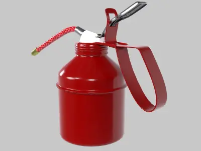 Small oil can 2A Low-poly 3D model