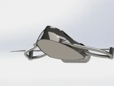 Uncrewed aerial vehicle with fuel-consuming cell 3D model