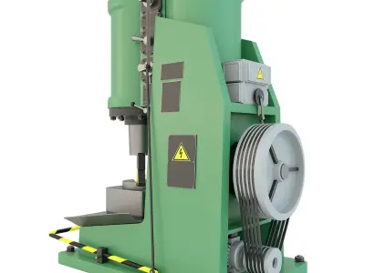 Industrial machine tool - MA4129 Forging hammer press-stamping 3D model