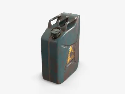 Jerrycan Asset 01 Low-poly 3D model