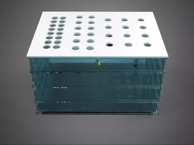 GRID ARRAY PLANTS HYDROPONIC AEROPONIC STATION MIST PUMP SPRAYER 3D model