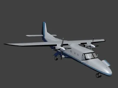 Dornier Do 228 Free low-poly 3D model