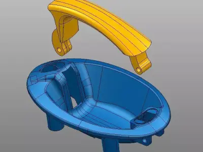 HANDLE bathtub with 3D model