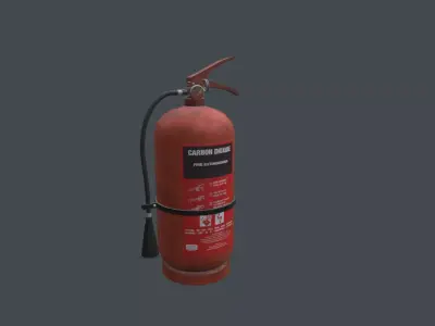 Fire extinguisher Low-poly 3D model buy