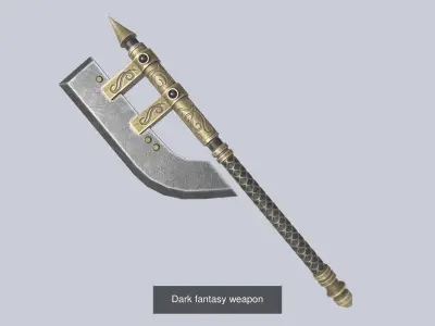 Dark fantasy weapon collection 3D Model Pack