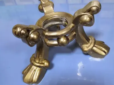 stand brass candle holder from late century 3D print model