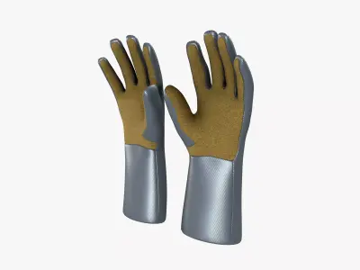 Heat Resistant Gloves 3D model