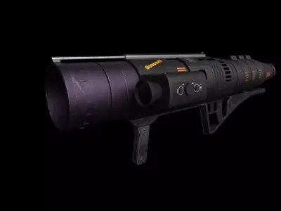 Rocket Launcher Low-poly 3D model