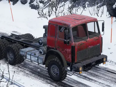 Truck Levo M6970 - Unreal Engine Project Low-poly 3D model